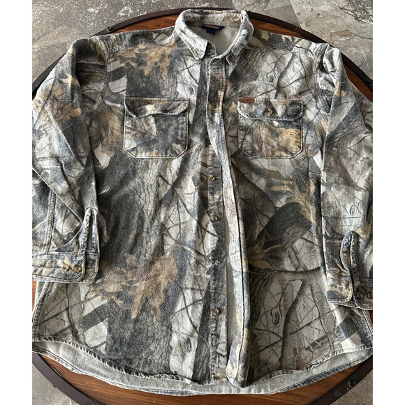 Woolrich, Realtree Camo, Heavy Mens Shirt, Lined, Weight 1.95lbs 100% Cotton - Picture 2 of 16